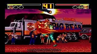 Fatal Fury 2(Genesis)-Lawrence Blood vs Big Bear 