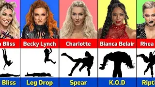 WWE Female Wrestlers Iconic Finisher Moves 😱