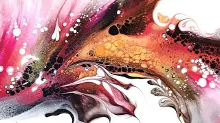 #69 Hot and cold Dutch Acrylic Waves ❤️🧡💛💙🖤
