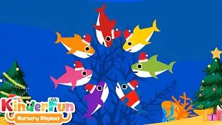 𝐊𝐢𝐝𝐬 𝐒𝐨𝐧𝐠𝐬 & 𝐍𝐮𝐫𝐬𝐞𝐫𝐲 𝐑𝐡𝐲𝐦𝐞𝐬 | Baby Shark Christmas Color Song | Kinderfun Nursery Rhymes