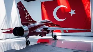 TAI H&uuml;rjet in Bold Red &ndash; Turkey&rsquo;s Sleek Jet Fighter Revealed in 4K