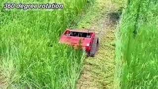 SAAO Remote Control Lawn Mower - Safe Lawn Care Solution for Effortless Mowing!