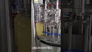 Rotary 5L cooking oil palm oil vegetable oil sunflower oil bottle filling capping machine line