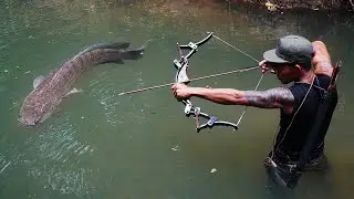 DIY power bowfishing! How to make powerful bowfishing from parts of bicycle
