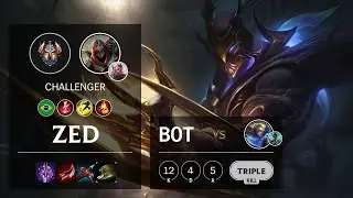 Zed Bot vs Ezreal - BR Challenger Patch 10.16