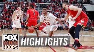 Indiana vs Maryland | Highlights | FOX COLLEGE HOOPS