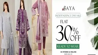 Saya Azadi Sale 2023 || Saya Summer Sale