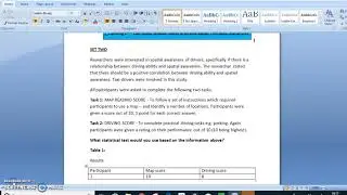 Statistical tests PART ONE - Critical values and calculated values