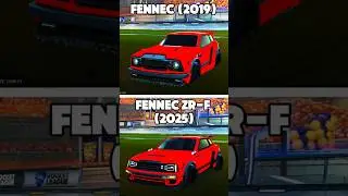 OG VS NEW ROCKET LEAGUE ITEMS ⏰️ #shorts