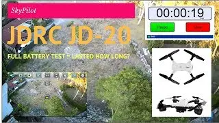DJI SPARK CLONE: JJRC JD-20 - EPIC BATTERY TEST.  It lasted HOW LONG?