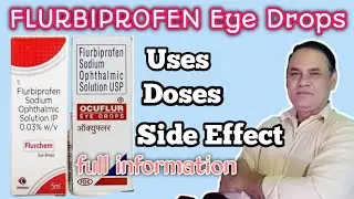 Flurbiprofen eye drops | Flurbiprofen eye drips Ip in hindi | Flur eye drops uses, side effects