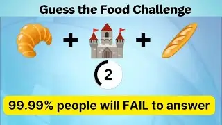 Guess the food by emoji easy || Food puzzle games #guessingchallenge #foodquiz #guessthefood