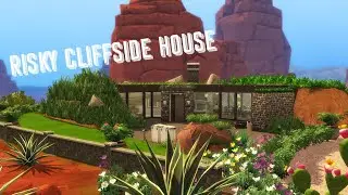 RISKY CLIFF SIDE HOUSE | The Sims 4 | Speed Build