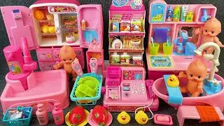 20 Minutes Satisfying with Unboxing Pink Kitchen Sink Play Set Review Toys | ASMR