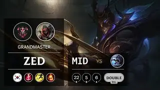 Zed Mid vs Talon - KR Grandmaster Patch 9.9