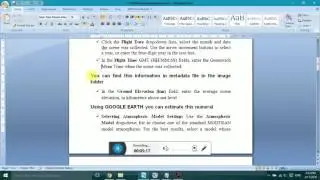 Atmospheric Correction Using  Module FLAASH in ENVI