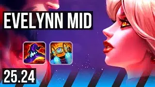 EVELYNN vs AHRI (MID) | EUW Diamond | 25.24