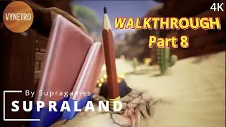 Supraland Walkthrough Part 8: Volcano Rescue, Translocator Unlock & Power Upgrades (4K) | Vynetro