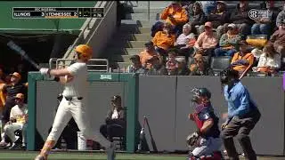 Tennessee Vols baseball's Blake Burke ejected after his sixth home run of the year against Illinois