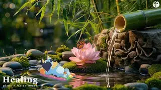 Healing Music for the Heart & Mind 🌿 Bamboo Water Sounds & Relaxing Music, Anxiety Relief
