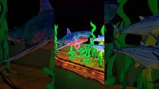 Dive into the Glow! 🌟 Enchanting Sea Lanterns Light Up the Night at Clearwater Aquarium 🐢🐠 #Lanterns