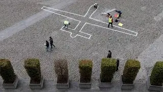 Installing Drone Shadows for DESIGN AND VIOLENCE at Science Gallery Dublin