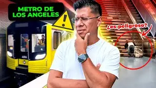Estuve la NOCHE en el METRO de LOS ÁNGELES 😱😳
