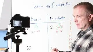 &THORN;&aelig;ttir og frum&thorn;&aelig;ttir talna