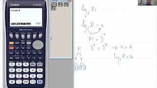 Log of any base, on Casio fx-9750GII