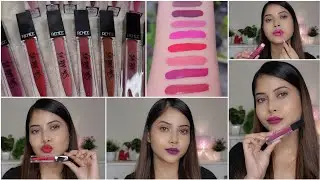*RENEE* Stay With Me Liquid Lip Color For INDIAN SKINTONE!!💄| All 13 SHADES Review & Swatches