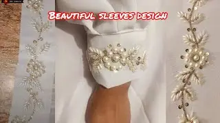 beautiful sleeves hand embroidery work/very easy Idea trend outfit kurti design