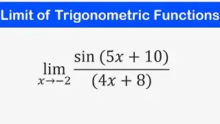 🔶20 - Limit of Trigonometric Functions (Example 1-6)