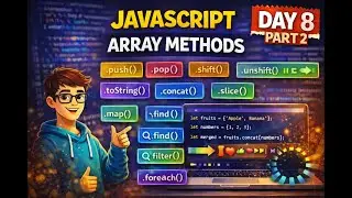 JavaScript Array Methods Explained &ndash; push, pop, concat, toString & More (Part 2)