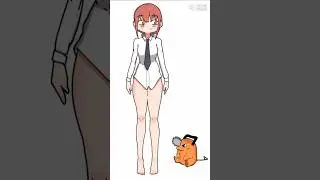 Makima & Pochita Chibi Kawaii | Chainsaw Man Speed Drawing