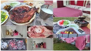 يومي مع زوجي واطفالي😚سمج شوي ع الفحم🐟😋تنظيف الغرفه وتعزيل الكنتور🛏️ابوي يتحرش بزوجه خالي وامي ضحيه🥺