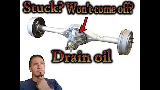 How to drain differential oil on ford 9 inch and 8 inch even when stuck and won't separate