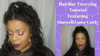How to pluck a 360 Lace Front Loose Curly Wig from 100Humanwigs.com