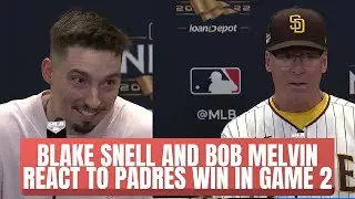 Blake Snell and Bob Melvin react to Padres win in NLCS game 2