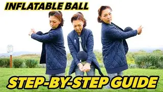 [Hit it Longer!] How to use Inflatable Ball Golf Training Aid
