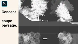 Tuto | J’ai utilisé des BRUSH pour une Coupe Paysage Photoshop - débutant