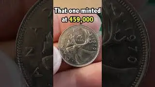 KEY-DATE Canadian Quarter found #coinrollhunting #coin #quarters #money #rich