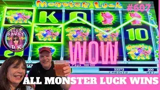 MONSTER  LUCK big WINS w Slot SAVVY PK...Amazing Wins #slotsavvypk #casinos (607) #monsterluck