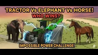😱 A tractor, an elephant and a horse! Look what happened.. 😱 | Crazy Experiment!