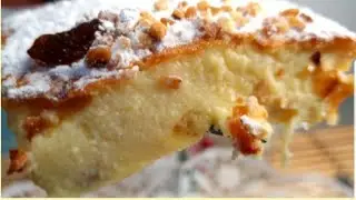 Новогодний десерт за 5 минут! всего 3 ЙОГУРТА, 2 ЯЙЦА И 2 ЯБЛОКА, без муки!