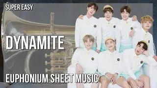 SUPER EASY Euphonium Sheet Music: How to play Dynamite by BTS