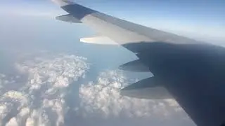 Magical Sky View from Airplane Window | Smooth Flight Above the Clouds
