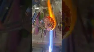 How to make a Coral Reef Implosion Marble #ocean #nature #Glass