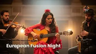 Flamenco Fusion Trio Live &ndash; Warm European Night Caf&eacute; Ambience 24/7