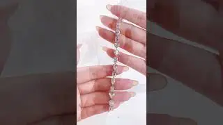 Tennis Bracelet with 1ct Fancy-Cut Lab-Grown Diamonds in White Gold