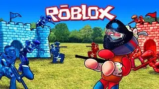 Ekibe Karşı Boya Savaşı ! Roblox Mad Paintball